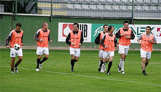 Prvi trening Mure pod vodstvo Primoža Glihe in Ferija Cifra